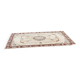 Persian rug in beige wool with woven flowers 290x190cm