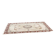 Persian rug in beige wool with woven flowers 290x190cm