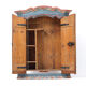 Armoire de mariage peinte en art populaire rustique exceptionnel de 1784