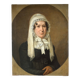 19th Century Portrait of Lady W/A White Bonnet-Oil Painting