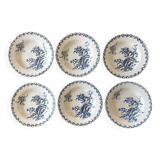Assiettes creuses anciennes en faïence de Gien