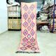 Moroccan Berber carpet hallway Boujaad vintage 280 x 75 cm