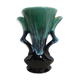 Vase soliflore noir et vert numéroté 666
