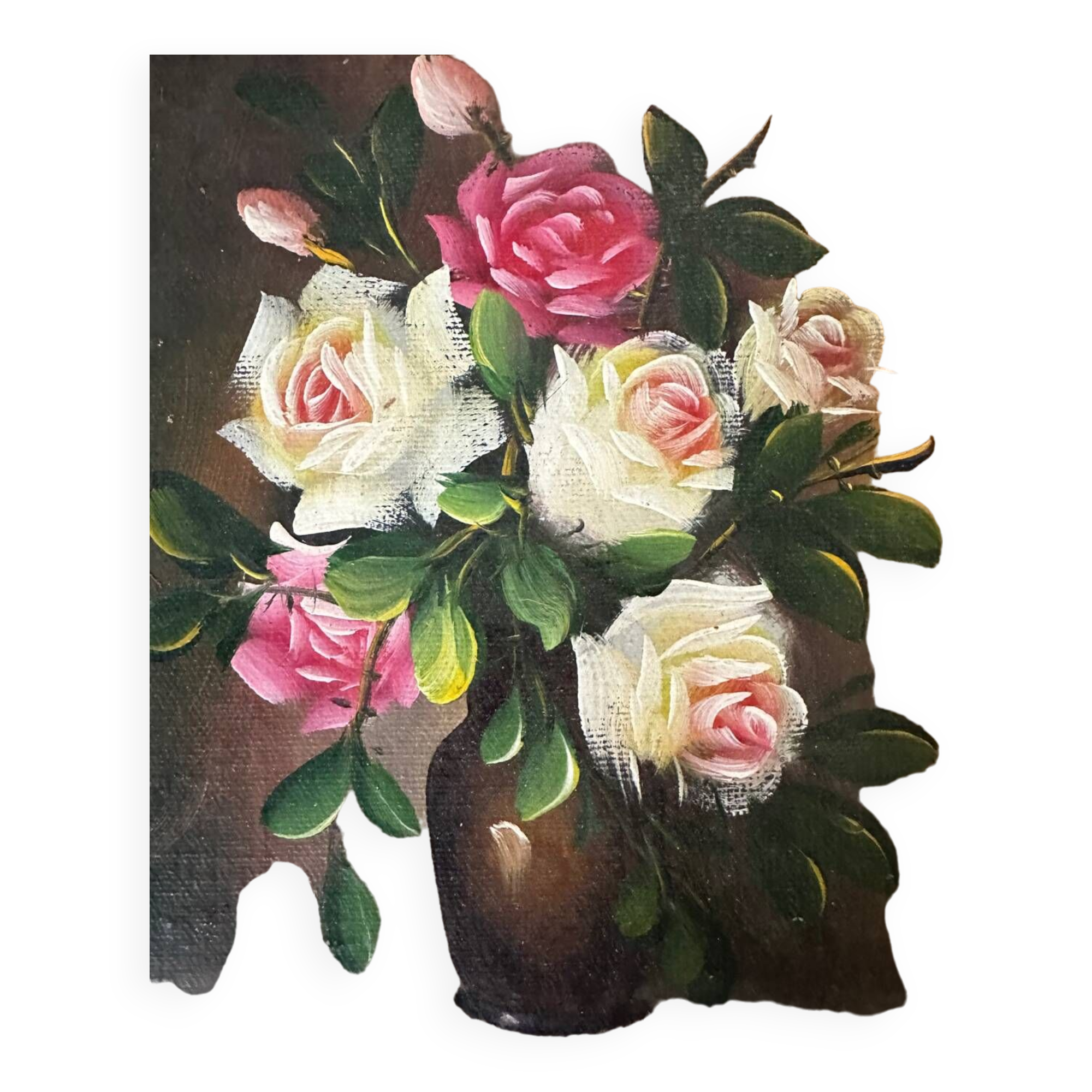 Still life - oil on wood