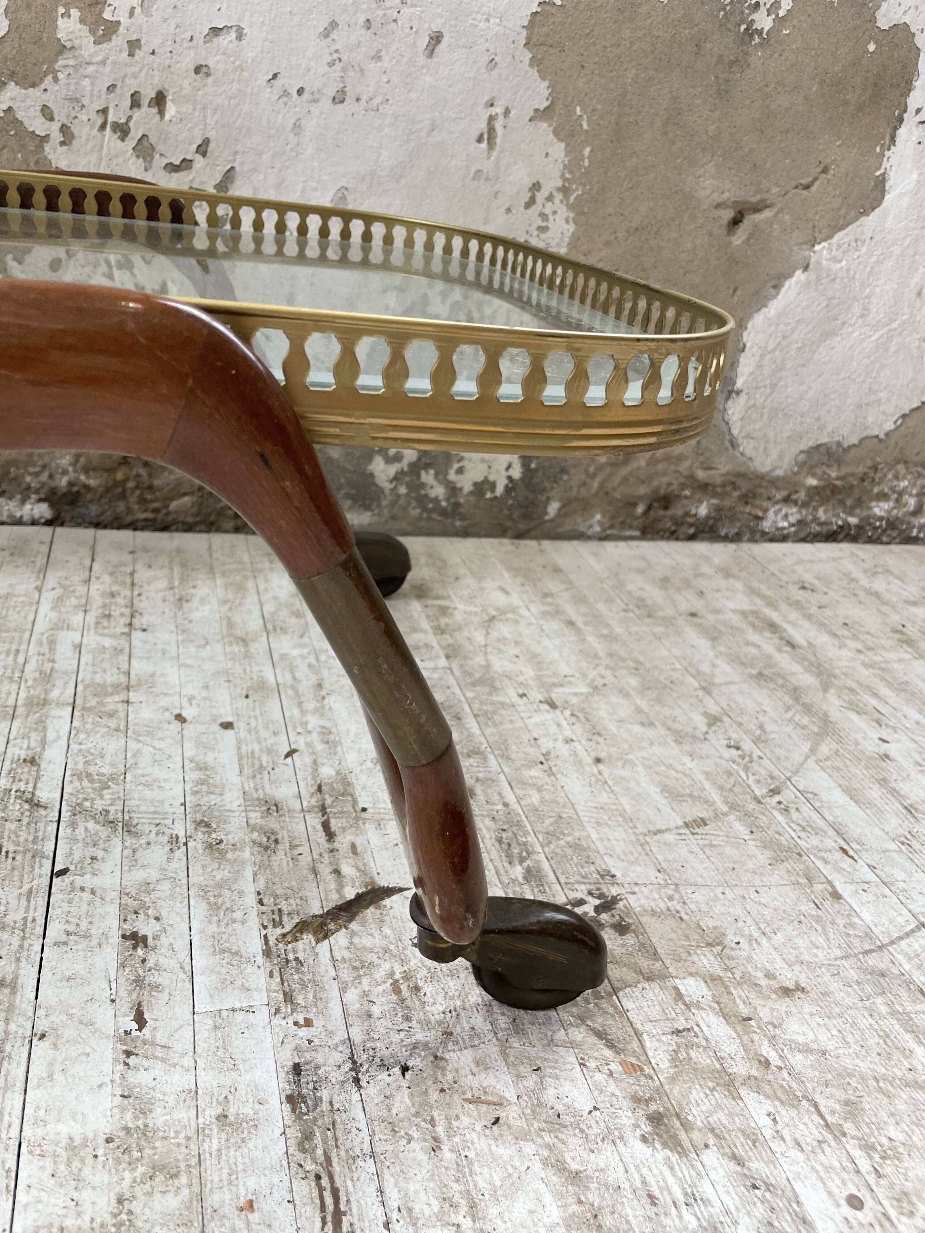 Italian Cesare Lacca style trolley, 1950s
