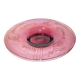 Portieux vallerysthal, large fruit bowl in purplish pink glass 1930-1940