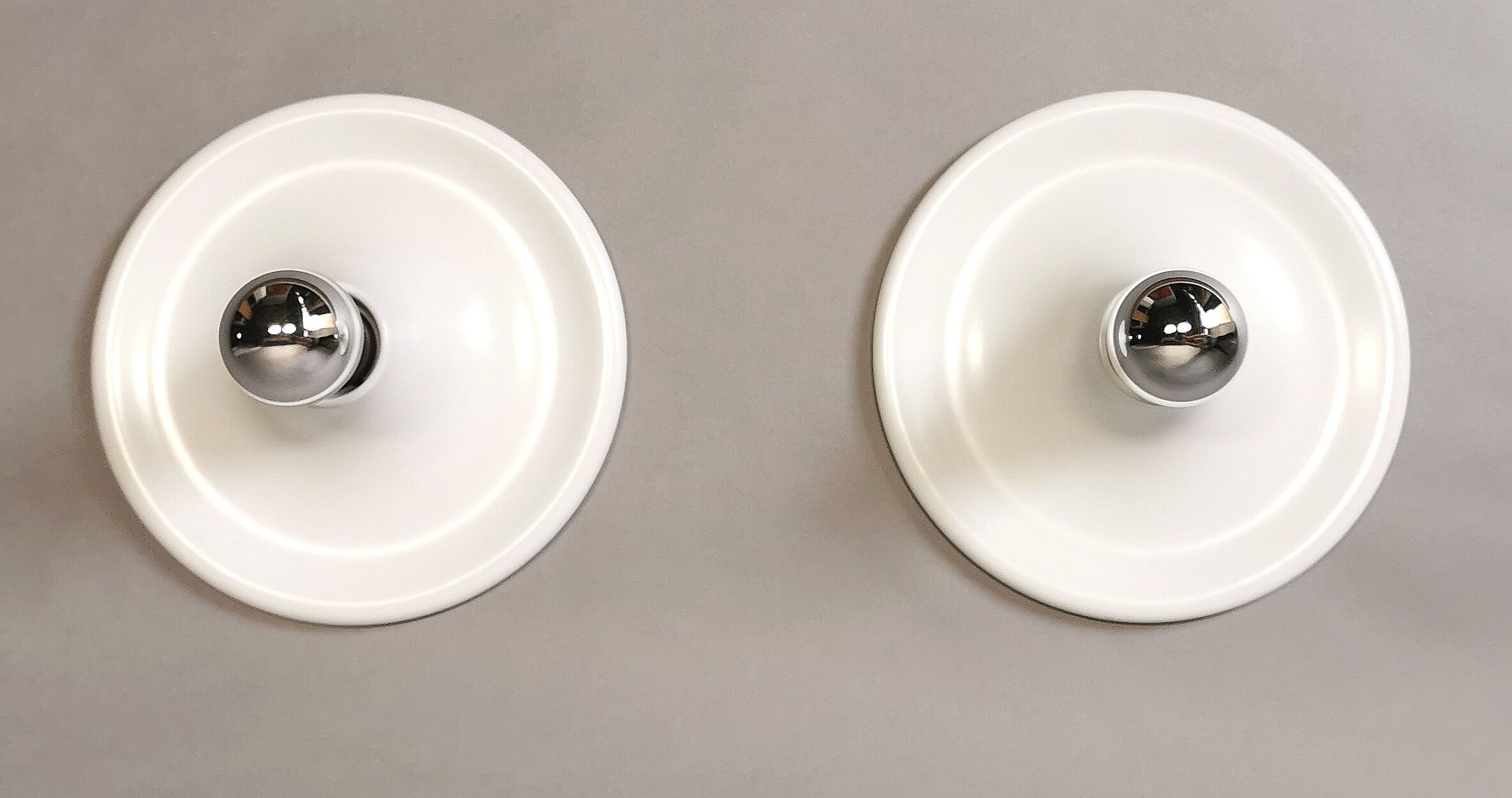 Pair of space age sconces 70/80