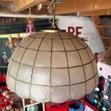 Suspension en nacre et laiton vintage