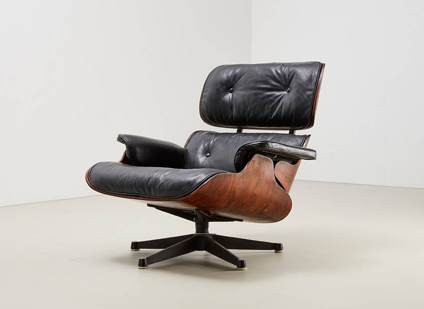 Charles & Ray Eames Lounge Chair Model 670 for ICF Italy 1960s/70s