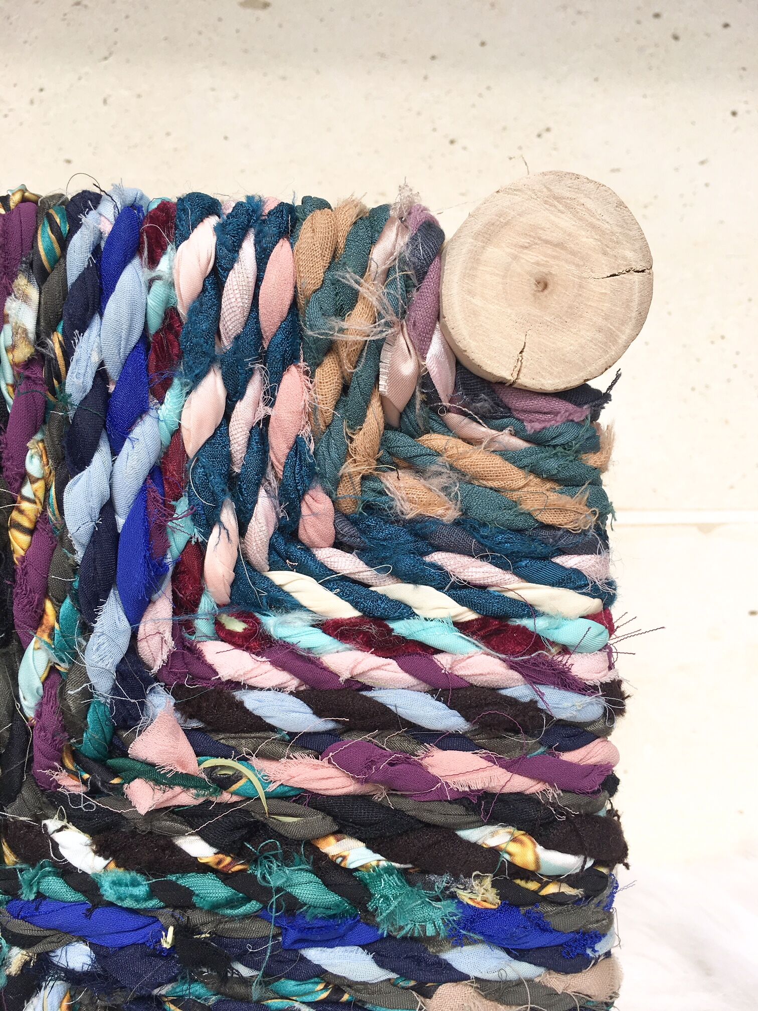 Recycled fabrics stool