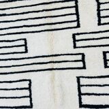 Traditional Berber rug in natural wool 2.5x1.5 m