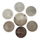 Silver coaster and holder, shell, 80s