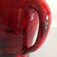 Pitcher in glazed red ceramic / vintag 60s-70s