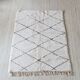 Carpet Beni Ouarain Middle atlas white wool