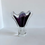 Vintage Mid Century Modern Handmade Murano Italy Glass Vase