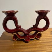 Paire de bougroirs en ceramique S.R Bonome