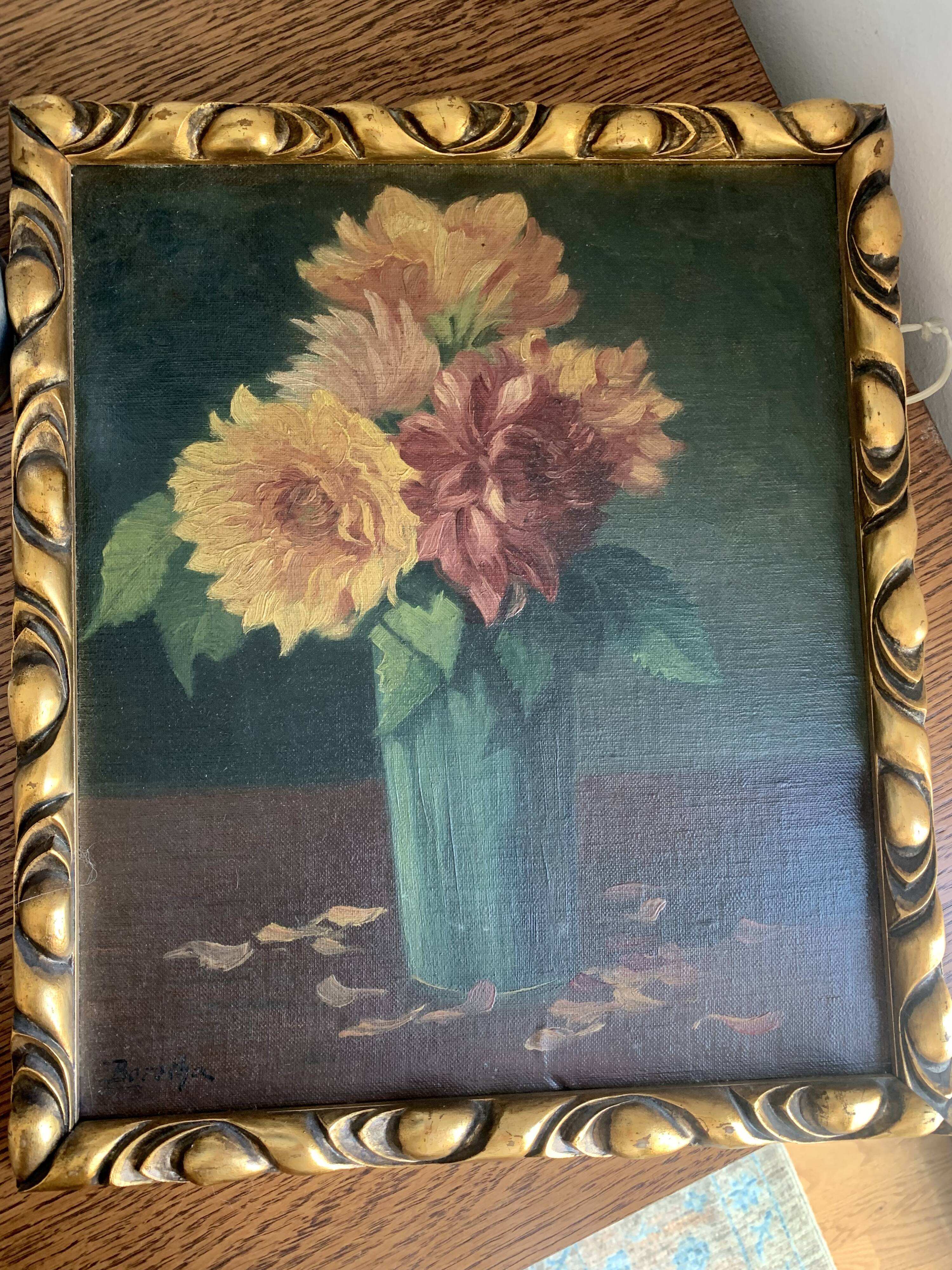 Flowers antique painting