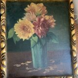 Peinture ancienne de fleurs