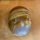 Vintage Hard Stone Onyx Egg Flower Holder