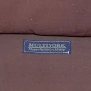 Brown Leather Two-Seater Sofa by Multi York England