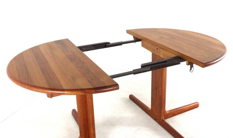 Table à manger extensible ronde 2x 'Gistrup' danoise