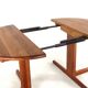 Table à manger extensible ronde 2x 'Gistrup' danoise