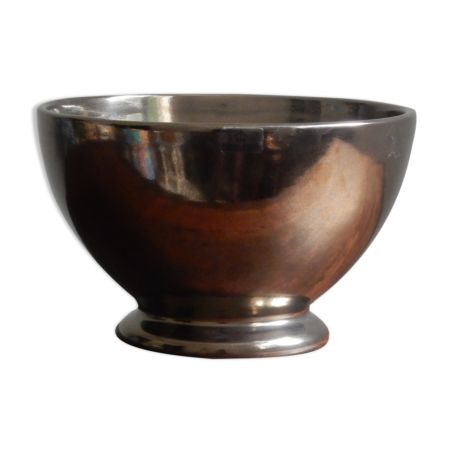 Royal Boch bronze ceramic salad bowl