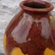 Vase vintage céramique Grés Flammé moderniste Vallauris