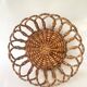 Woven wicker basket