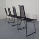 Metal Chairs by Rolf Rahmlow, 1980s, Set of 4