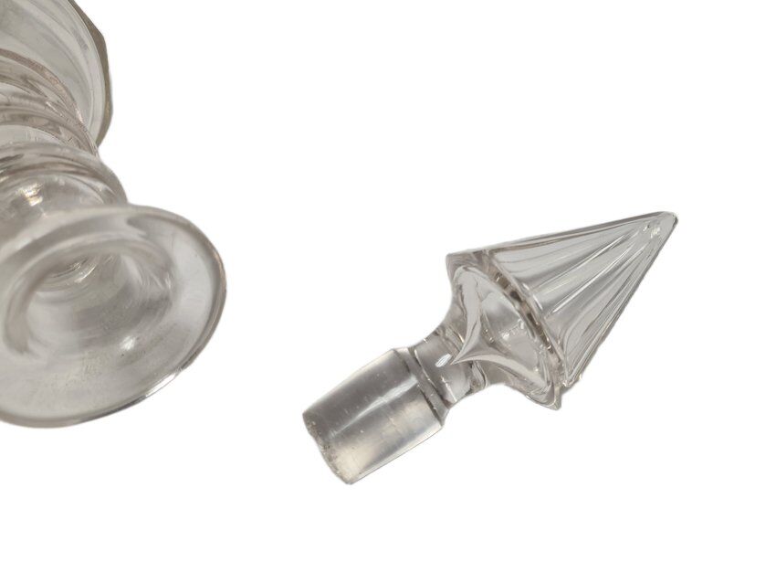 Carafe en cristal Biedermeier, Danemark, années 1890