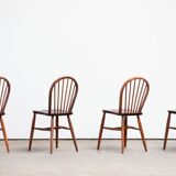 4 Scandinavian chairs with stick backs