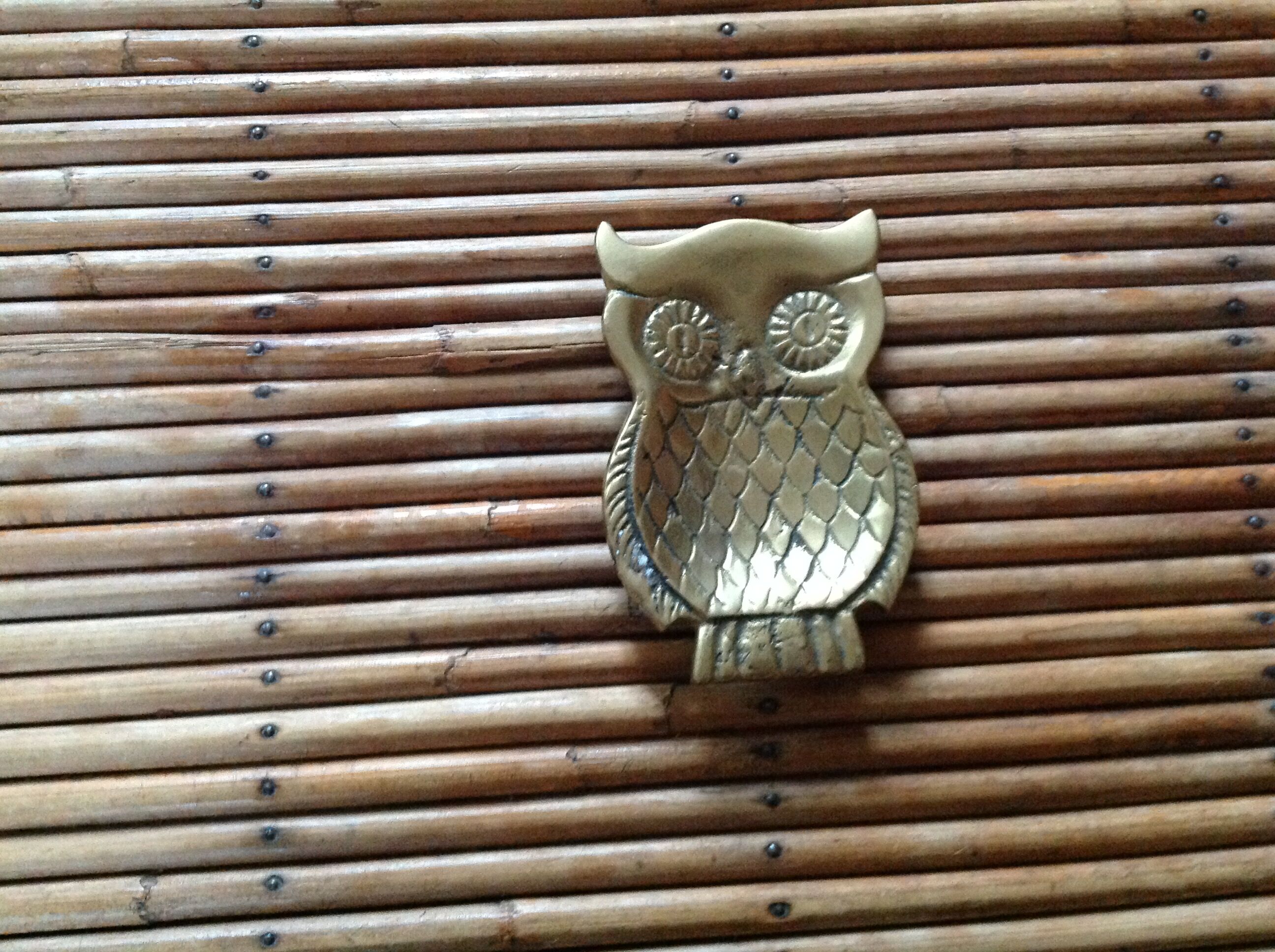 "Owl" trinket bowl in brass