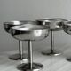 6 stainless steel footed bowls, Letang Remy style
