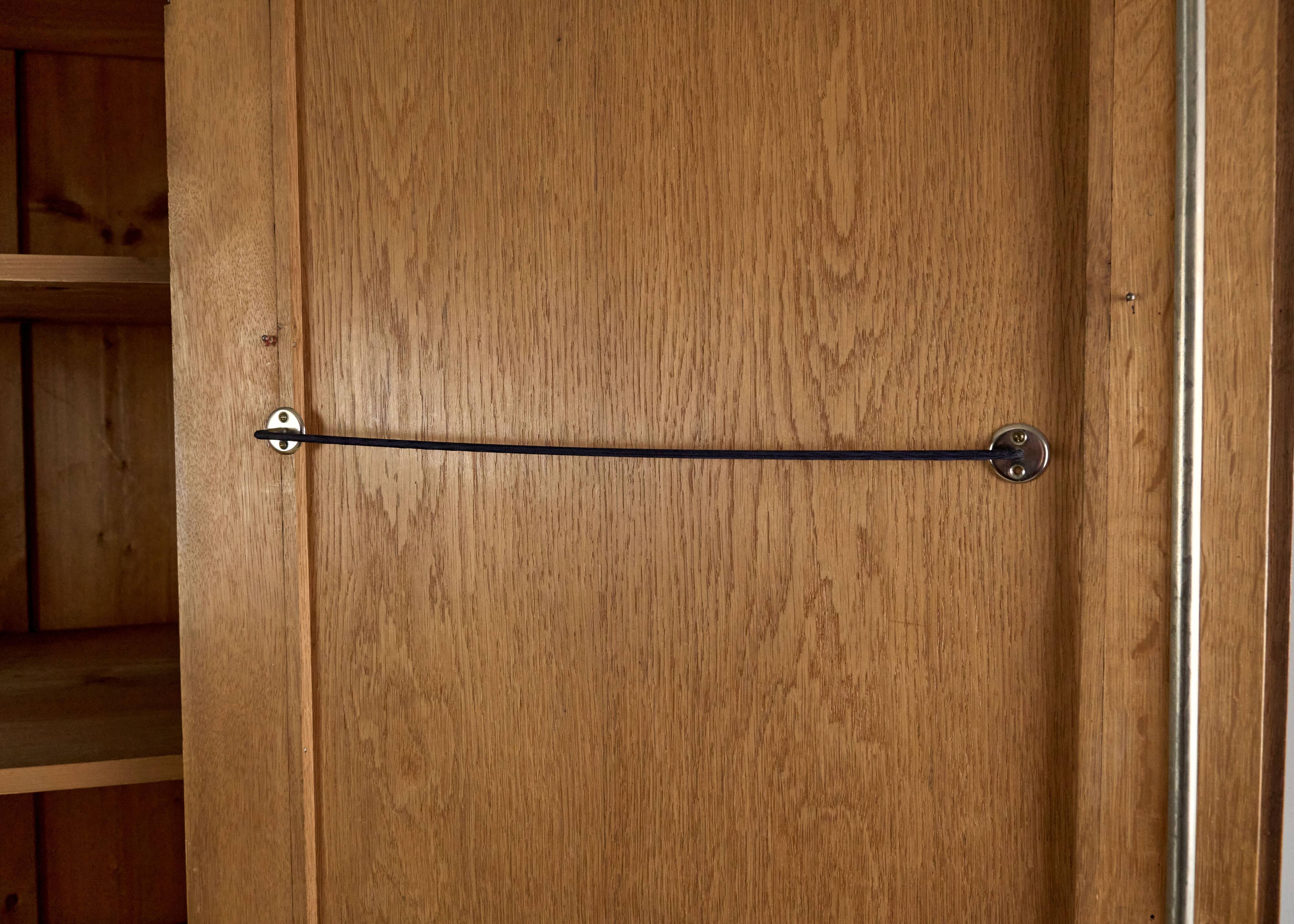 Vintage Wooden Wardrobe, 1930s, Czechoslovakia