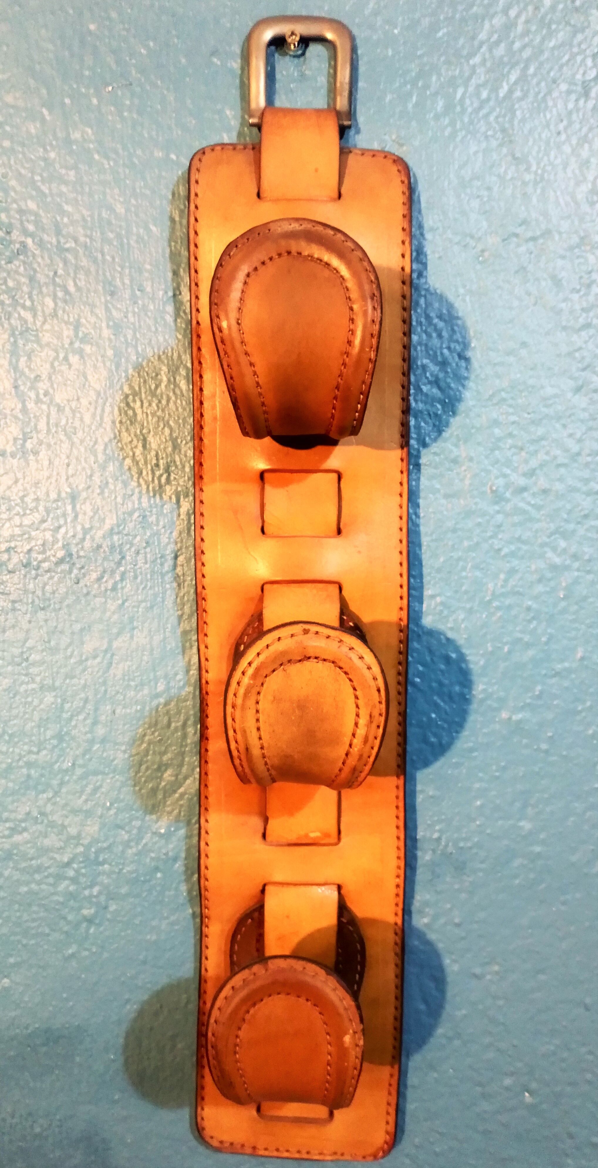 Leather wall hooks 1960s