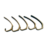 Brass wall hooks from Herta Baller, set of 5