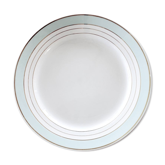 Suite de 14 assiettes plates Lunéville Régence