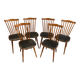 Suite de 6 chaises Baumann Menuet, vintage, années 1970