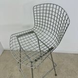 Old chair / Bar stool metal design Harry Bertoia for Knoll International vintage 1972