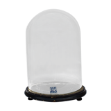 Ancient round glass globe 33 cm high