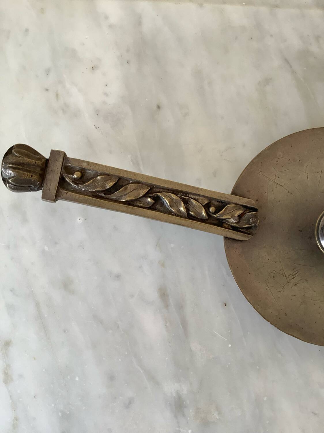 Silver cellar rat candle holder