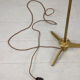 Minimal mid-century brass & marble lamp