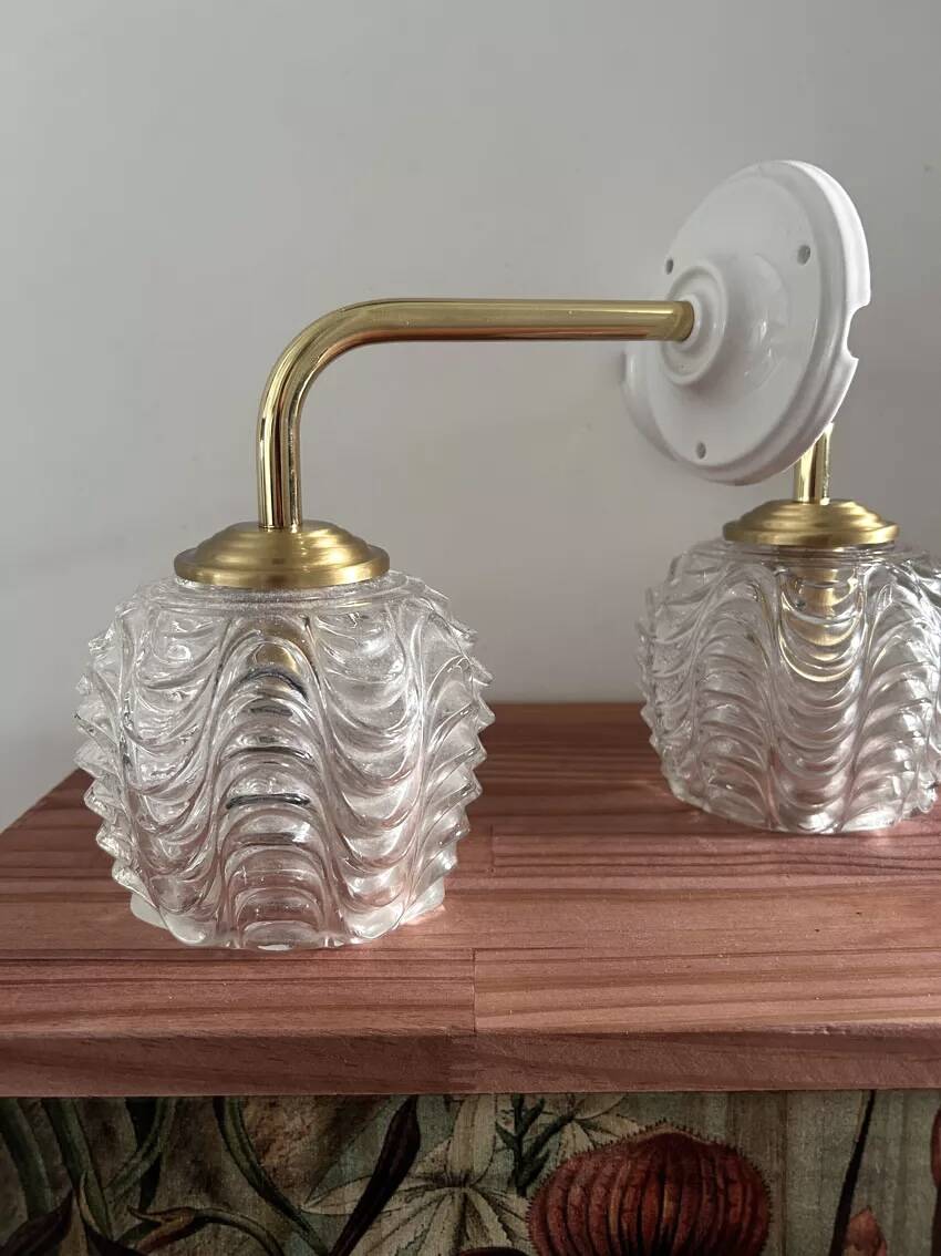Pair of vintage wall sconces