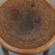 Antique bentwood stool from early 1900s with a seat with beautiful details