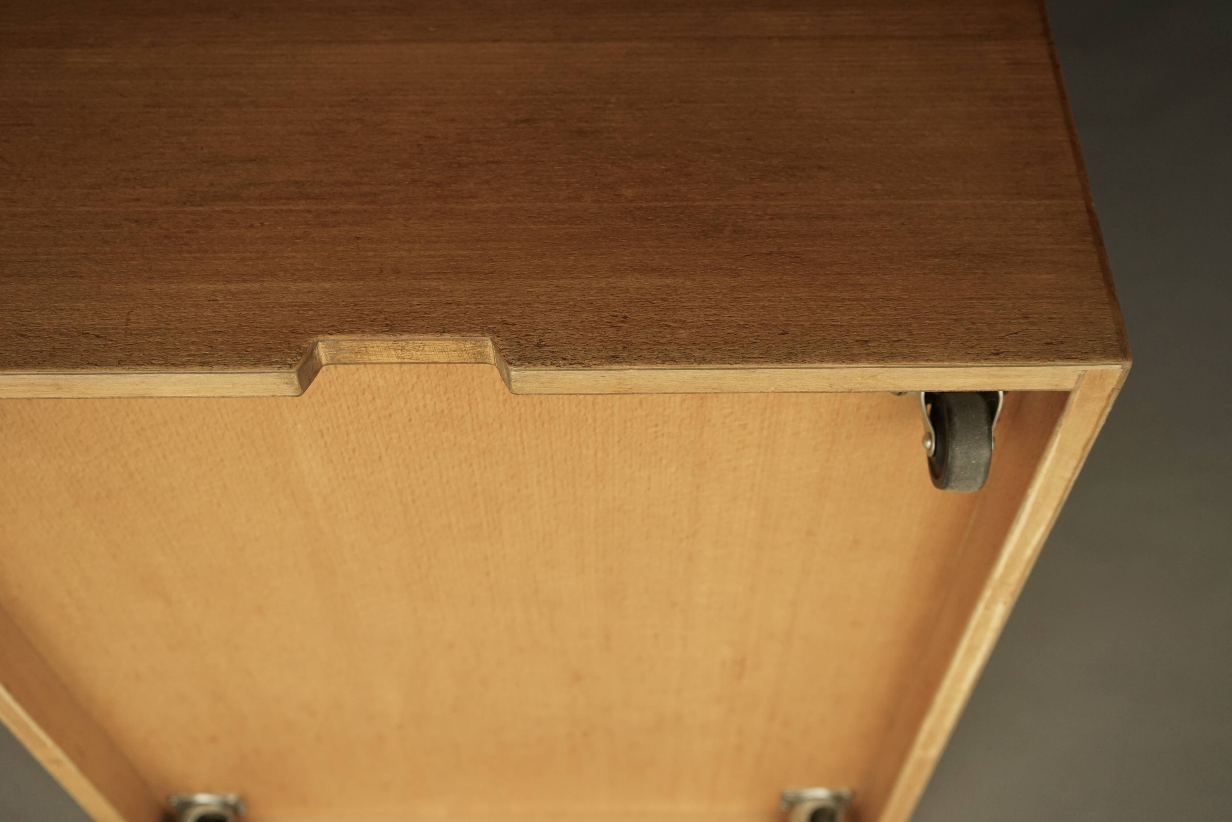 Storage Boxes in beech wood by Wim den Boon, 1967. Set of 4