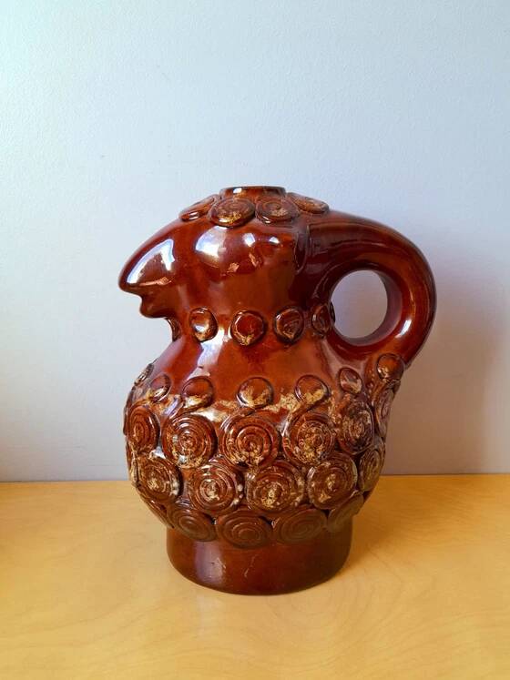 Zoomorphic Pitcher Sheep in Ceramic, 1950