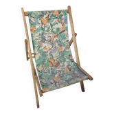 children's deck chair jungle lion fabric