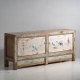 Antique white solid wood sideboard (circa 1920)
