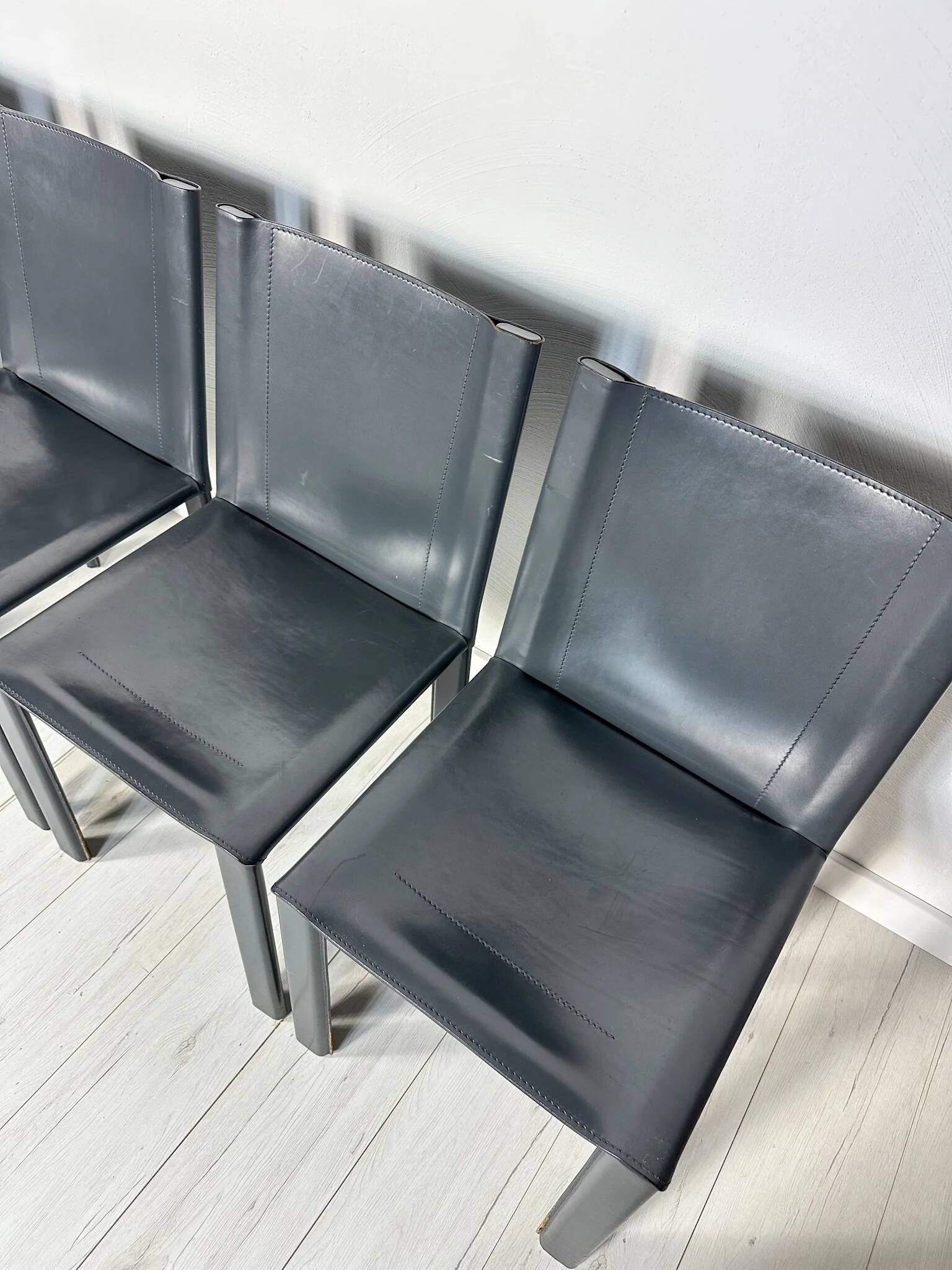 1/6 1980s Vintage Italian Dining Chairs by Carlo Bartoli for Matteo Grassi